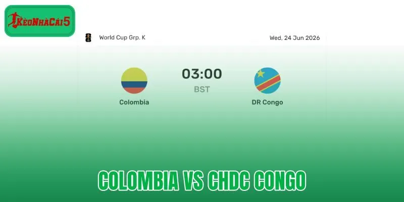 Colombia Vs CHDC Congo