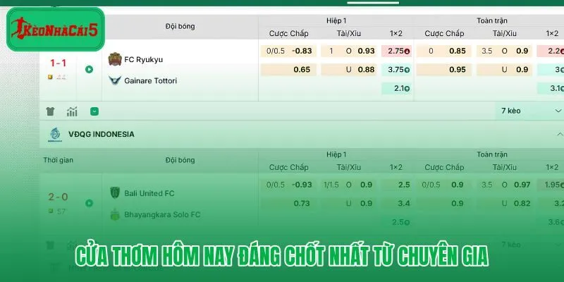 Soi kèo cửa thơm được lọc sát giờ từ chuyên gia uy tín