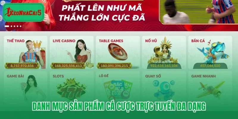 Xo88 với danh mục cá cược nhiều lớp từ thể thao đến casino
